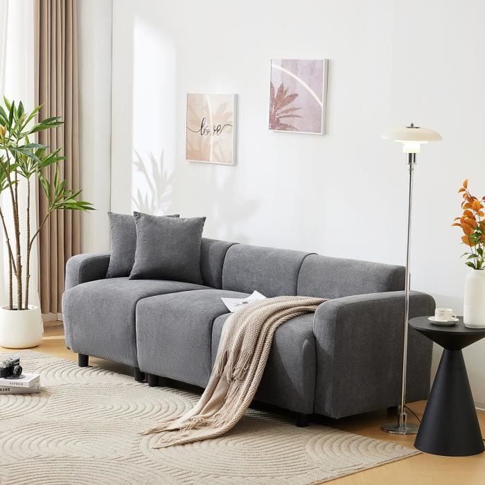 Canapé fixe 3 places Pas cher Moderne Confort