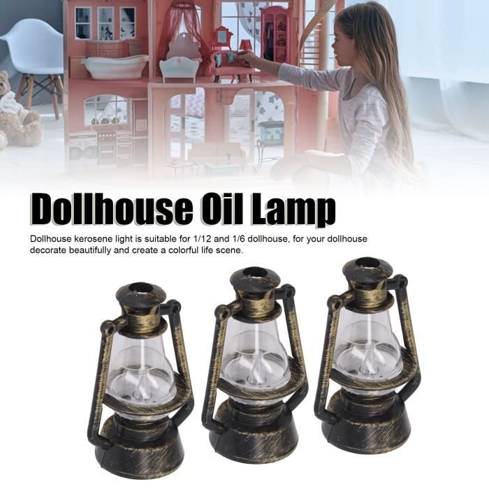 YKSJDFH 3 PCS Bougie Lampes à Huile Lampes à Kérosène Portables Vintage Verre Clair Lanterne à Huile Extérieure Décor de Table Lampes à Pétrole Éclairage de Secours pour Pique-Nique Camping