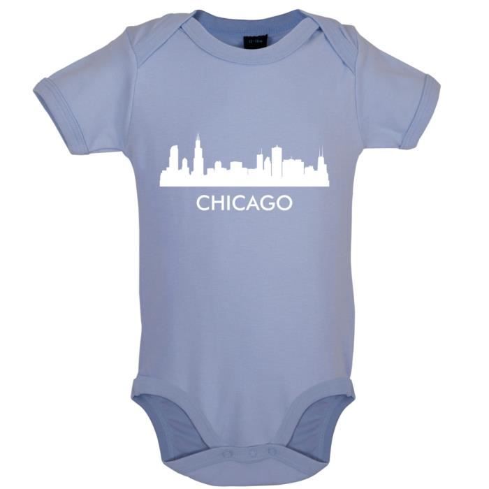 Dredown Horizon De Chicago Marrant Bebe Body Bleu Clair Achat Vente Body Soldes Cdiscount