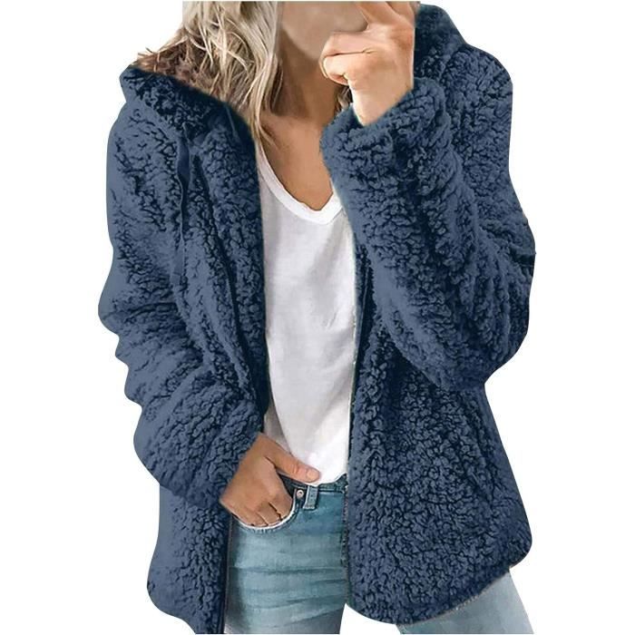 Veste femme hotsell peluche