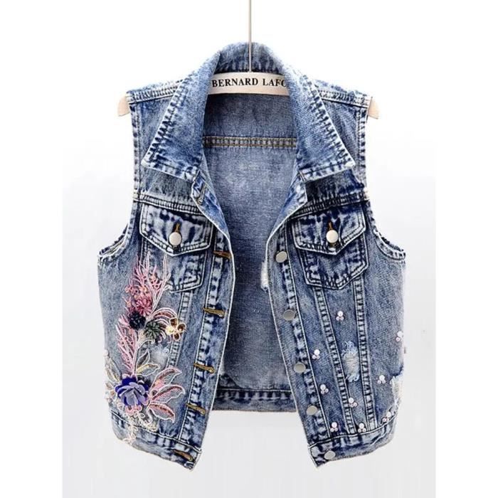 Veste en jean femme luxe outlet
