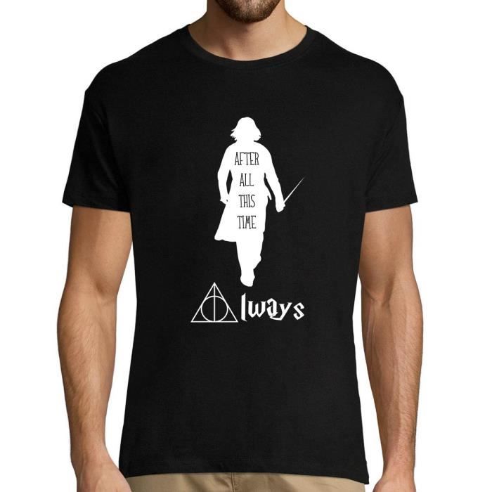 Always Alan Rickman Severus Rogue T Shirt Homme col Rond en
