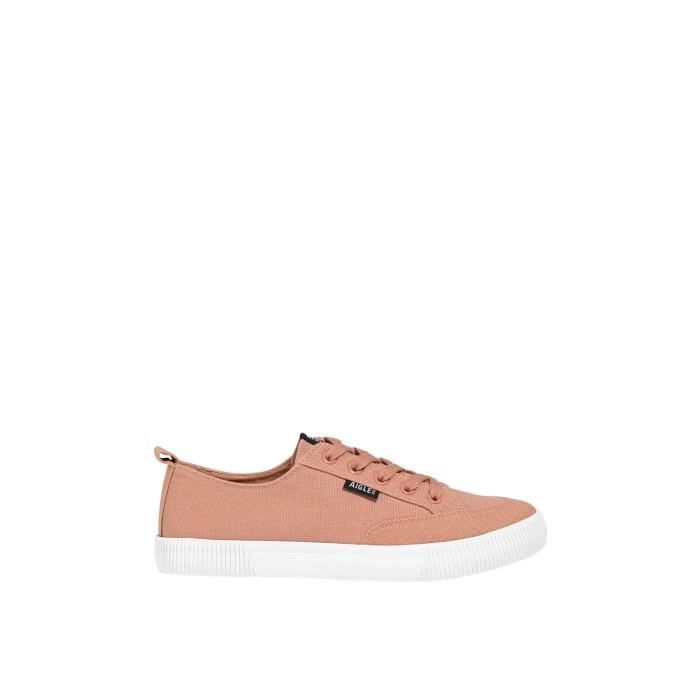 Aigle Baskets femme Aigle Tamarix - Rose - Textile - Lacets