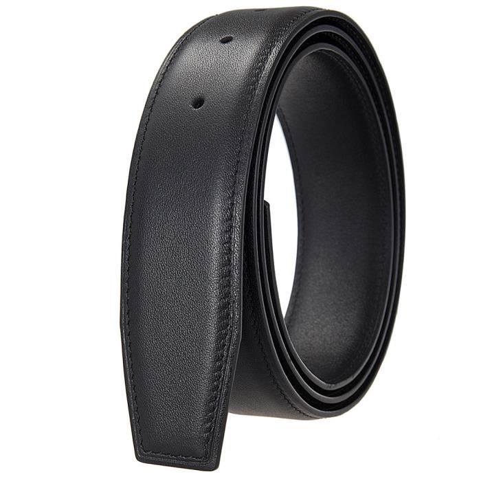 Ceinture Western Homme Sans Boucle - Cuir Gravé Motif Floral, Largeur 3.8cm, Taille 44-48, Bouton Pression - 5