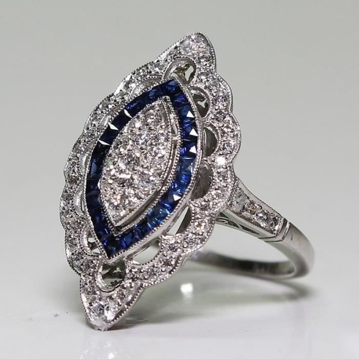 Bague Antique Art Deco Large 925 Filigranee Victienne Bijoux En