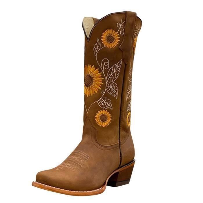 Botte de cow-boy à tige basse de cow-boy MARJAL_F25_BS_DS | Unisa