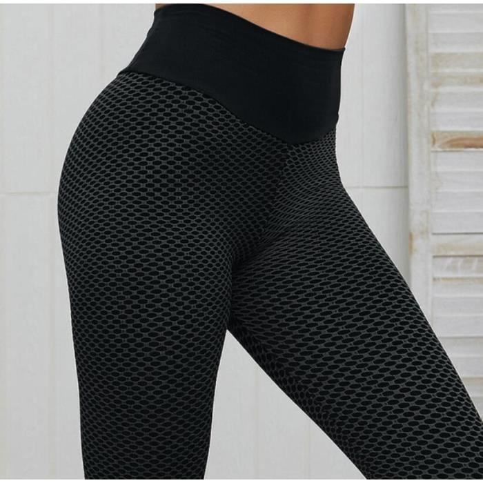 Grille collants pantalons de Yoga femmes sans couture taille haute