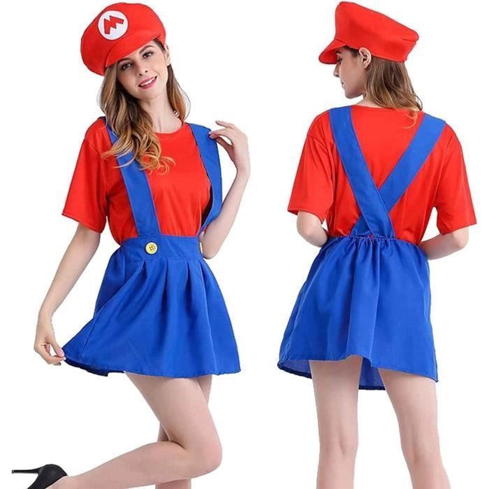Déguisement Mario Luigi Bros - Chapeaux, Gants, Bretelles Et Accessoires Cosplay Enfant Et Adulte