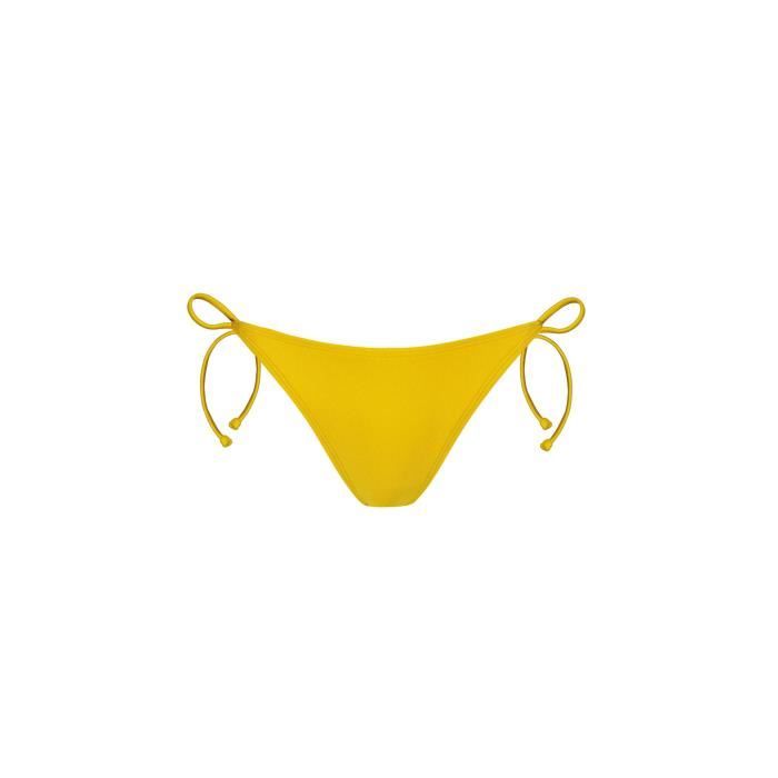Bas de maillot de bain femme - BARTS - Isla - Tanga - Cordons réglables - Doublé tissu brillant