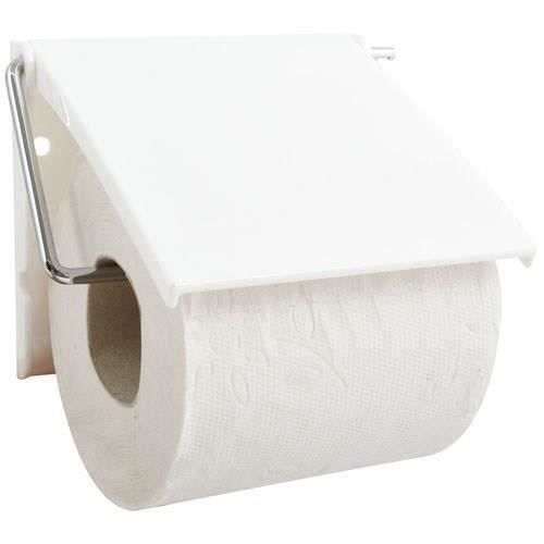Porte-rouleau papier WC MSV - Blanc