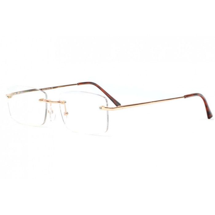 Lunettes De Lecture Dorées Percées - Dioptrie 3,5 - Légères Et Discrètes - Neuf