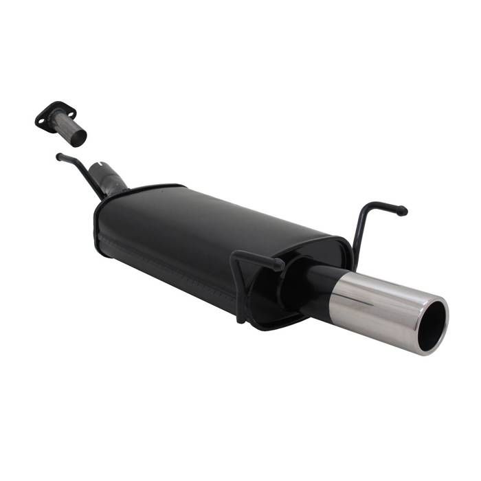 Silencieux échappement Pour Opel Astra F Berline 1991-1998 – 2x76 Mm, Marque Novus, Neuf