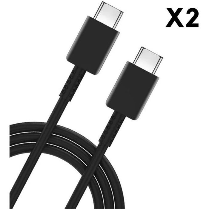 Chargeur pour téléphone mobile Phonillico Lot 2 Cables USB-C USB-C