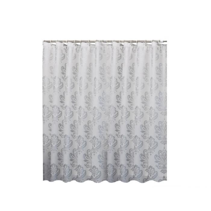 Lush Decor Lot De 2 Rideaux De Douche Ciel Nocturne – 183x183 Cm – Fils Scintillants, Doublure PEVA Blanc – Déco Salle De Bain Glamour
