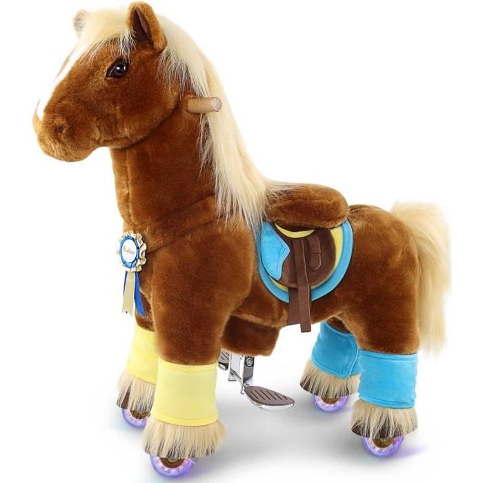 PonyCycle - Cheval brun foncé - Modèle K - Jouet Peluche Marche Animal - 3  à 5 ans - Cdiscount Jeux - Jouets