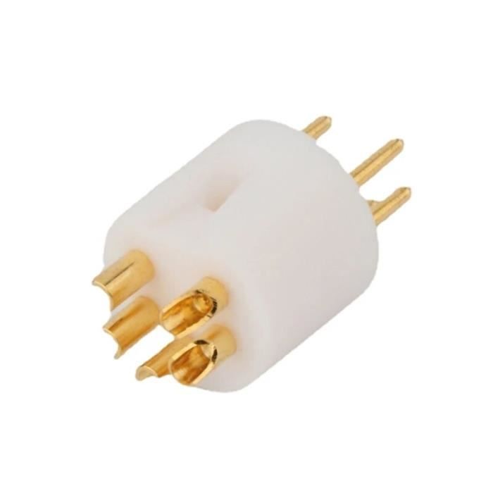 Connecteur DIN 5 broches mâle - RNCYN - Alliage d'aluminium - Plaqué or ...