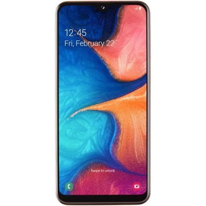 SAMSUNG Galaxy A20e 32 go Corail - Double sim - Reconditionné - Excellent état