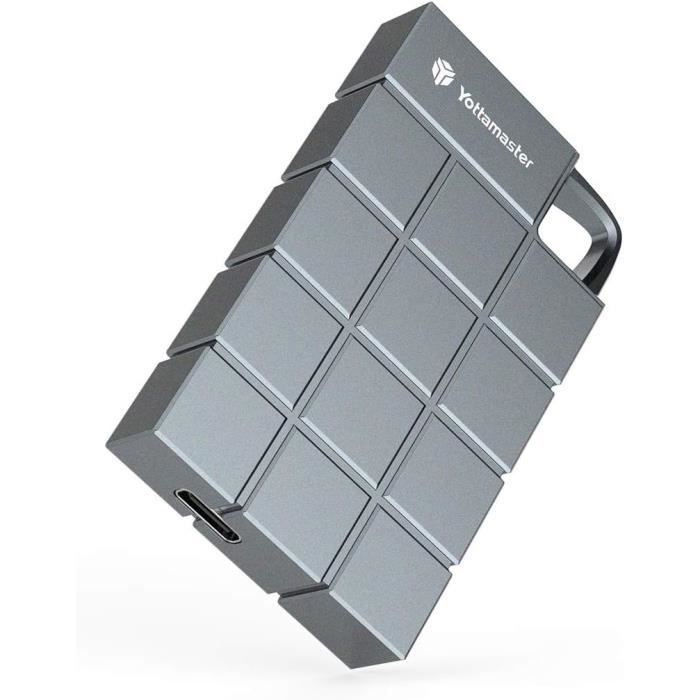 SSD Externe Renice R8 512Go - Crypté Par Empreinte Digitale - USB 3.2 1000Mo/s