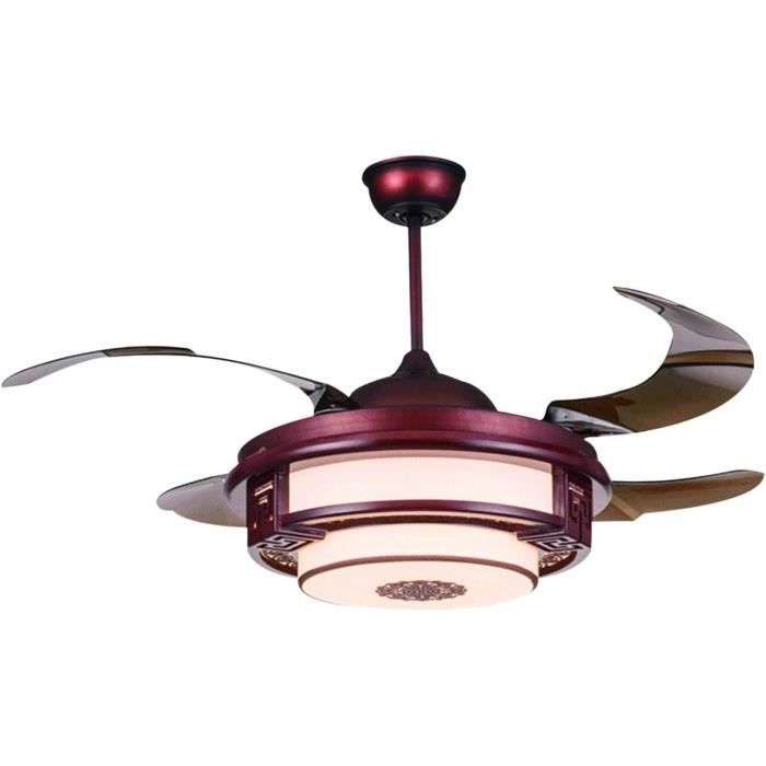 Ventilateur De Plafond 42 Pouces (107 Cm) Avec Lumière LED Et Télécommande/APP - Moteur CC Silencieux, Réversible, Pour Plafonds Bas