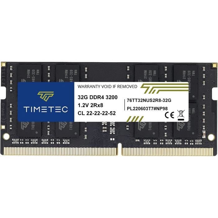 Kit RAM 128 Go A-Tech – 4x Barrettes 32 Go DDR4 3200 MHz PC4-25600 Non-ECC Pour PC Bureau – Garantie à Vie