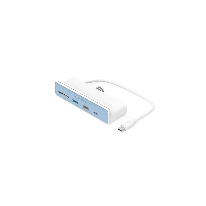 Hub USB Type-C 6 en 1 HyperDrive Blanc pour iMac 24