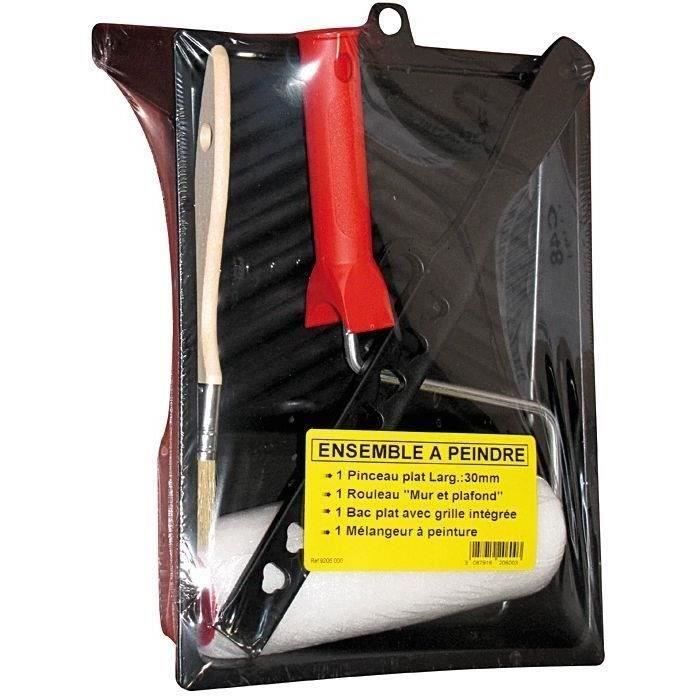 SAVY Ensemble à peindre - Rouleau + pinceau + mélangeur + bac