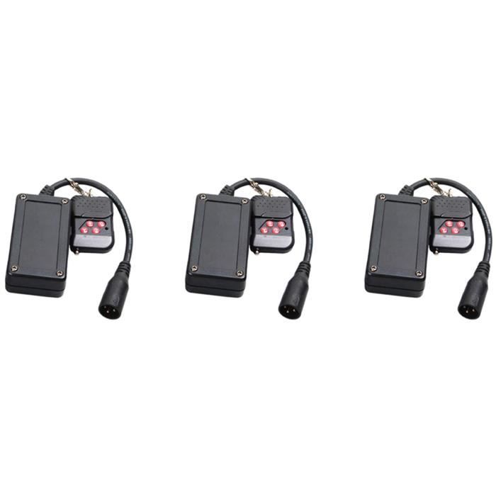 Récepteur Télécommande XLR 3 Broches Pour Machine à Brouillard 400W - Contrôle à Distance - Portable - Pour DJ, Scène