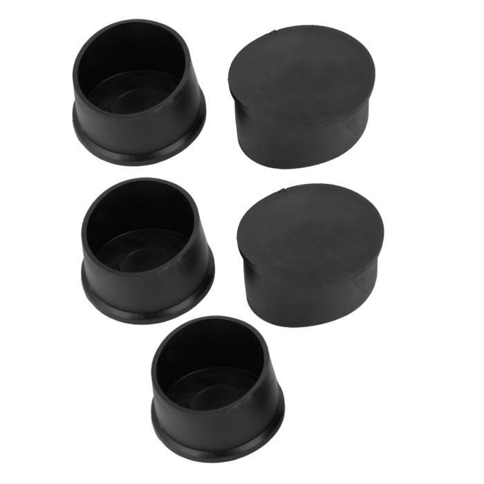 sourcingmap embouts en caoutchouc pvc pieds de chaise table protection pour meubles 60 mm 2 4pouces lot de 5 cdiscount bricolage