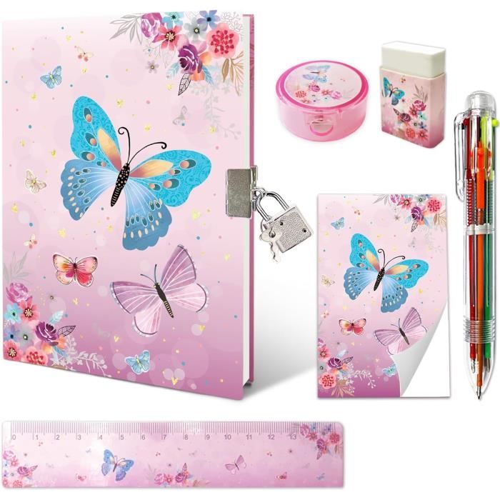 Coffret Journal Intime Gabby's Dollhouse - Carnet Secret Avec Cadenas, Stylo Et Autocollants - Cadeau Fille