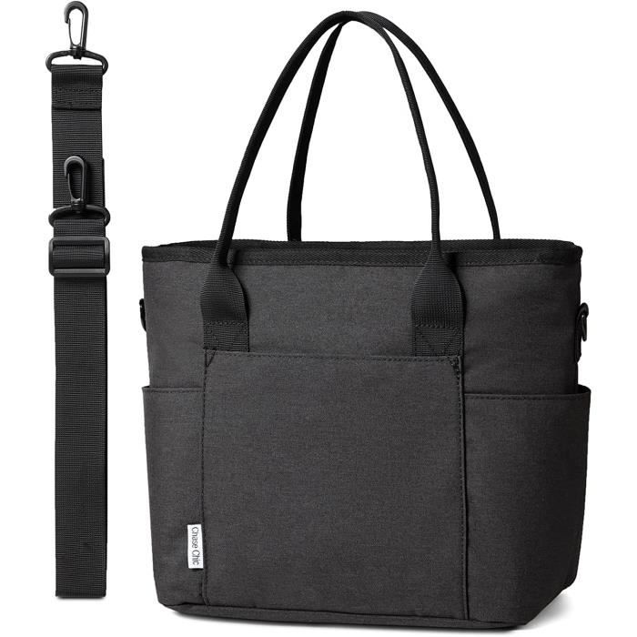 Chase Chic Sac Bandoulière Homme, Sac Pour Ordinateur Portable 15 Pouces Résistant à L'eau, Sac Cartable à Poches Multiples Pour Affaires/école