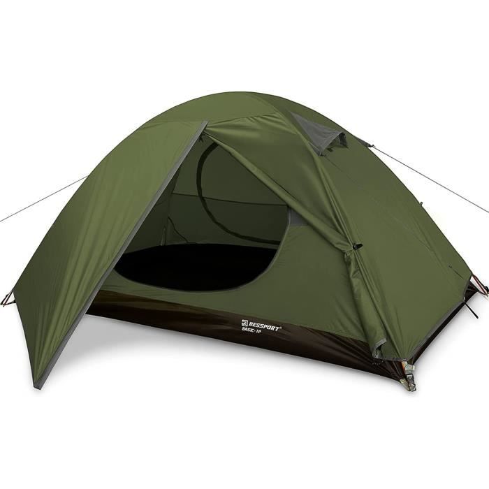 Bessport Camping Tente 1-2-4 Personnes Ultra Légère Facile à Installer Tentes 4 Saison Imperméable Dôme Double Couche Tente Adul11
