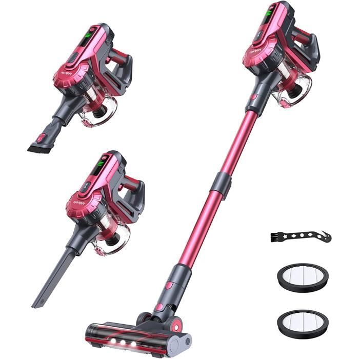 Lubluelu Aspirateur Balai Sans Fil 25000pa50Min, 255W25.9V1.5L Avec