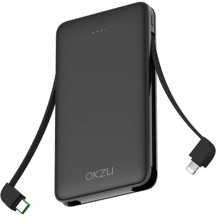 OKZU Batterie Externe 5 V 2 A pour Gilet Chauffant, Batterie 10 000 mAh,  écran LED, Charge Portable pour vêtements Chauffants, Manteau 