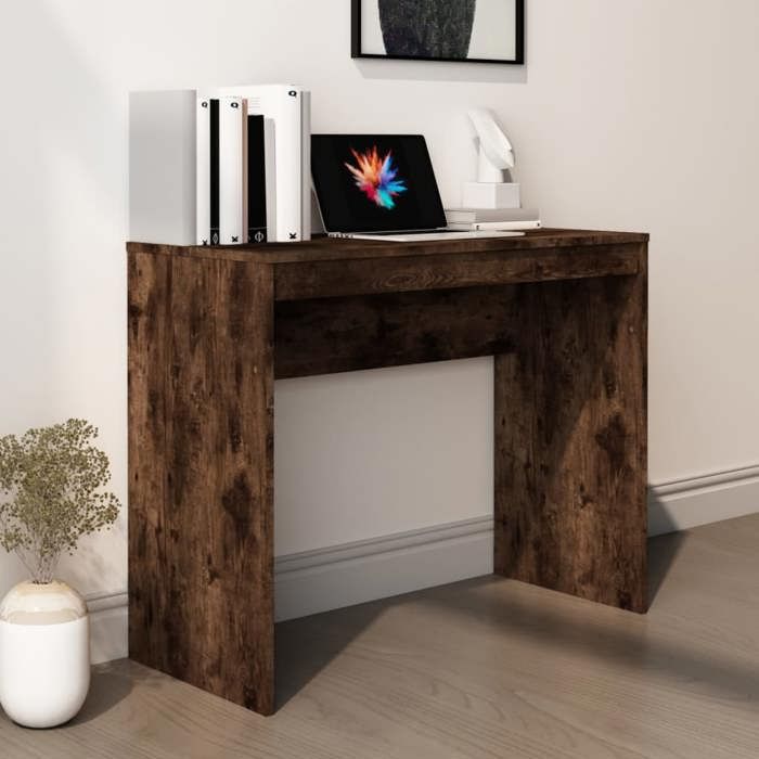vidaXL Bureau Chêne fumé 90x40x72 cm Bois dingénierie 815303