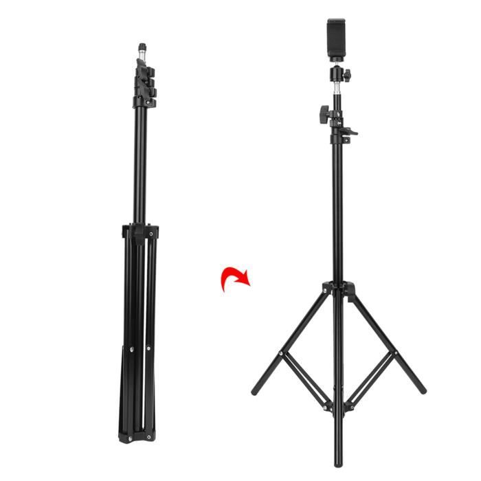 Trépied de téléphone Trépied d'appareil photo numérique extensible de 200 cm avec rotation à 360 optique trepied - Vvikizy