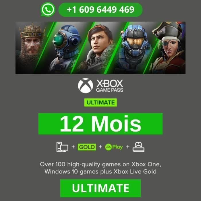 Abonnement Xbox Game Pass Ultimaate - 12 Mois - Code - Offre Limité -  Cdiscount
