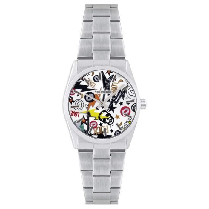Montre femme Zadig \u0026 Voltaire ZVF1001. Fashion. 50 Gris,Blanc - Achat /  Vente lunettes de vue Montre femme Zadig \u0026 Voltaire Femme - Cdiscoun