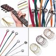 Kit D'accessoires pour Guitare 60 PCS comprenant des médiator,un accordeur,un capo, Coupe-cordes 3 en 1,cordes de guitare-1