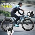 Shengmilo Vélo électrique à suspension complète 26'' 500WBAFANG moteur 48V17.5AH,vélo électrique à pneus larges mountain bike-1