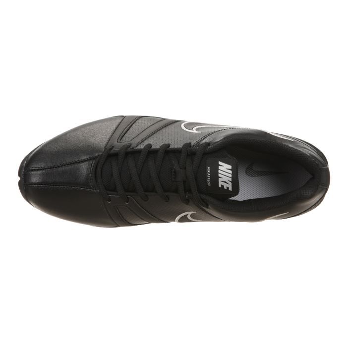 NIKE Baskets Cuir air affect v Homme Noir Blanc Cdiscount