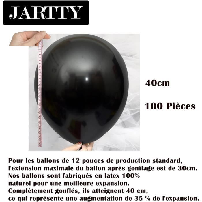 Ballon Noir 100 Pièces 30 Cm 12 Pouces Ballons De Baudruche Noirs En Latex Helium Gonflable De Anniversaire Mariage Decorati[u49] - Maison