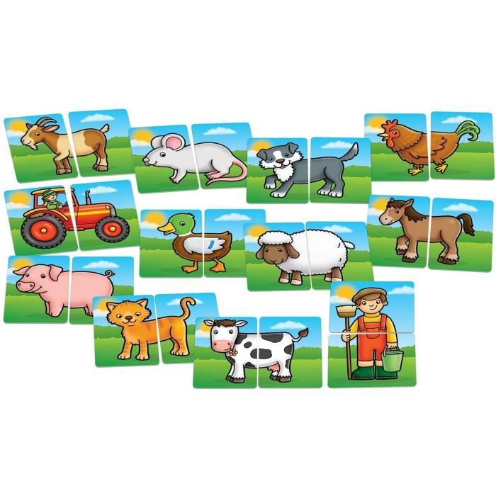 Orchard Toys Peter Rabbit™ Jeu de têtes et de queues – Jeu de paires et de mémoire assortis pour enfants – Jouets pour bébés et tout-petits – Jeux éducatifs pour la petite
