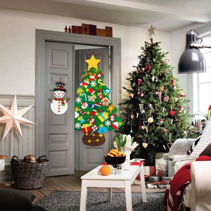 Star-Feutre Arbre De Noël 95CM Sapin De Noël Décoration Vitrine DIY