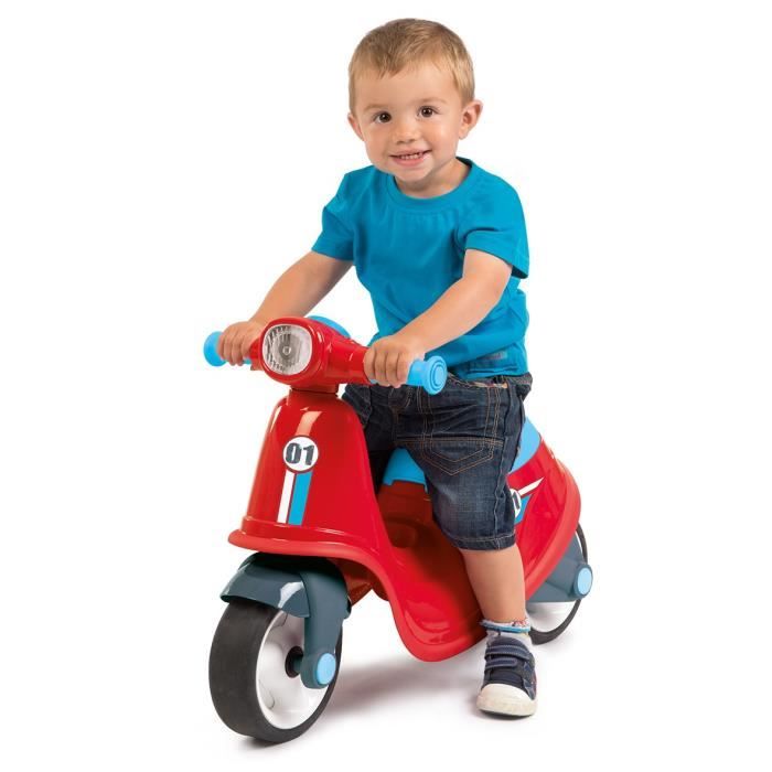 2 avis sur Porteur Smoby scooter Bleu - Porteur bébé