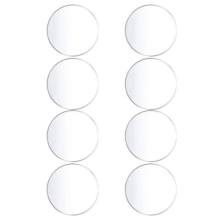 36 Pièces Disque Acrylique Transparent 4 Pouces Cercle Feuille