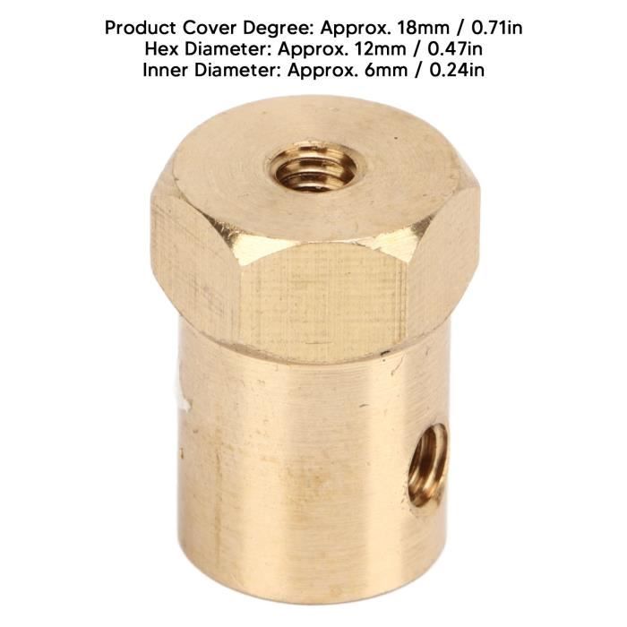 NEUF Accouplement d'arbre hexagonal flexible Accouplement d'arbre