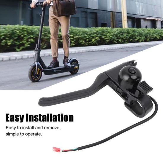 Poignée De Frein Scooter Électrique - Levier Ergonomique Avec Sonnette, Nylon Antidérapant - Remplacement Facile