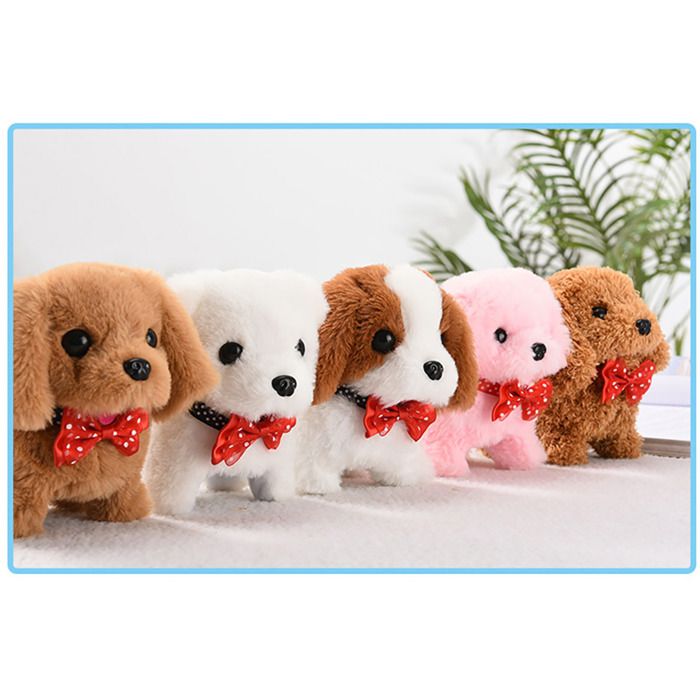 eJog Pup Chien Interactif Enfant à Commande Vocale, Peluche Chien Qui Marche, Parle, Aboie, Remue la Queue, Jouet Électronique, Chiot en Peluche, Cadeau pour Enfant 3+ Ans