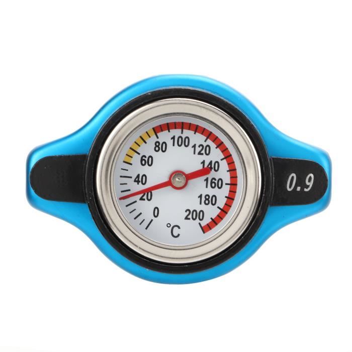 Bouchon De Radiateur Avec Thermomètre – 0.9 Bar, Alliage Aluminium + Silicone, Universel Pour Motos, VTT - 9