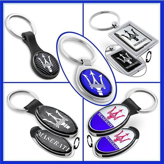 maserati porte cles carbone suir metal accessoires cadeau homme femme auto logo voiture t shirt casquette keyring keychain sport cdiscount bagagerie maroquinerie